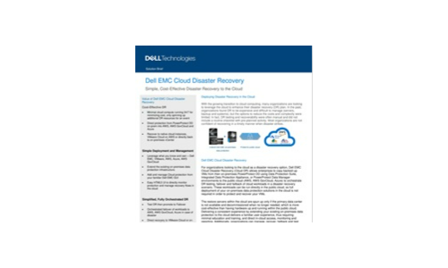 Dell EMC Cloud Desaster Recovery