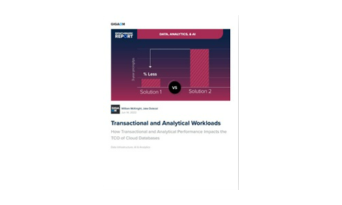 Informe de referencia de Gigaom: cómo el rendimiento transaccional y analítico afecta el TCO de las bases de datos en la nube