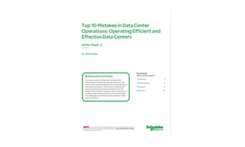 Los 10 principales errores en las operaciones del centro de datos: operadores de centros de datos eficientes y efectivos