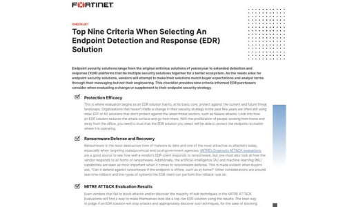 Los nueve criterios principales al seleccionar una solución de detección y respuesta de punto final (EDR)